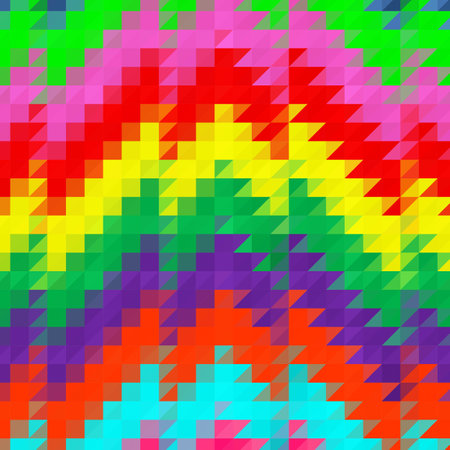 Multicolor geometric rumpled triangular low poly origami style gradient illustration graphic...