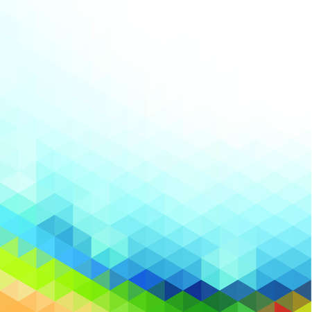 Vector color abstract geometric banner with triangle shapes