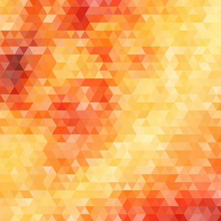 Abstract orange background of triangles, vector designのイラスト素材