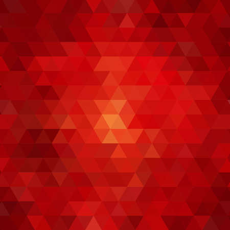 Light Red vector triangle mosaic template. Shining illustration, which consists of triangles. Completely new design for your businessのイラスト素材