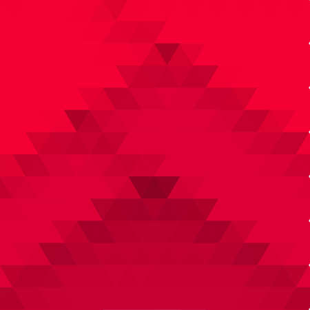 Geometric pattern, polygon triangles vector background in red tone. Illustration patternのイラスト素材