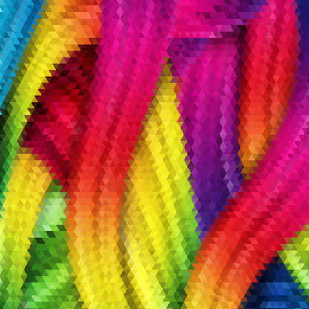 Geometric pattern with colorful triangles. Pink, yellow and purpleのイラスト素材