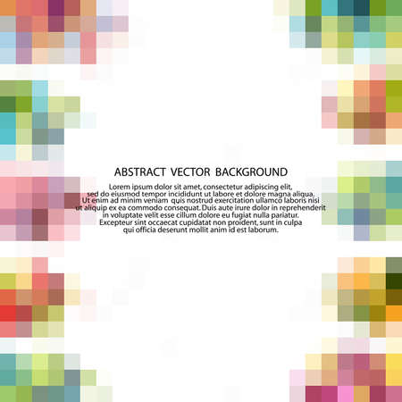 pattern background from a variety of multicolored squares.のイラスト素材