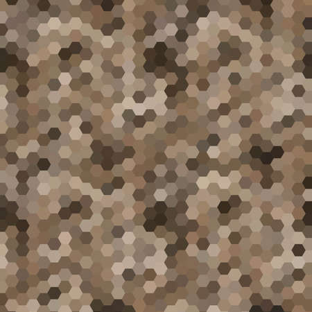 Abstract mosaic geometric brown backgroundのイラスト素材