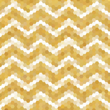 gold vector polygon abstract background. Geometric illustration in Origami style with gradient. Textured pattern for your backgrounds.のイラスト素材