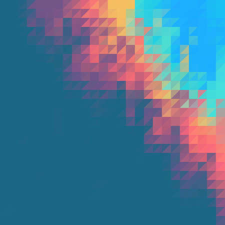 Abstract Vector Geometric Background. Triangular design layout for advertising. polygonal styleのイラスト素材