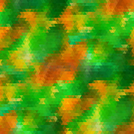 green and orange colors. triangle pattern. geometric background