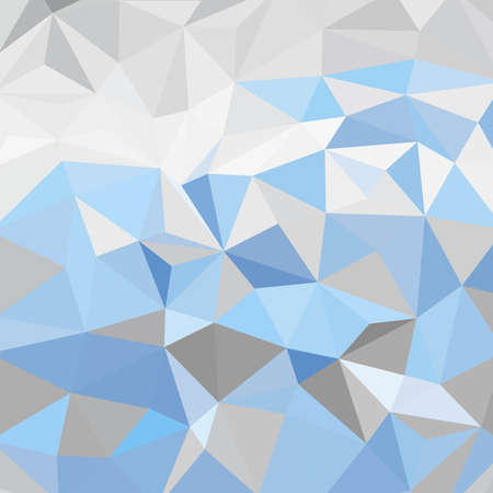Polygonal vector background. Can be used in cover design, book design, website background. Vector illustration. Pastel gray blue, white colors.のイラスト素材