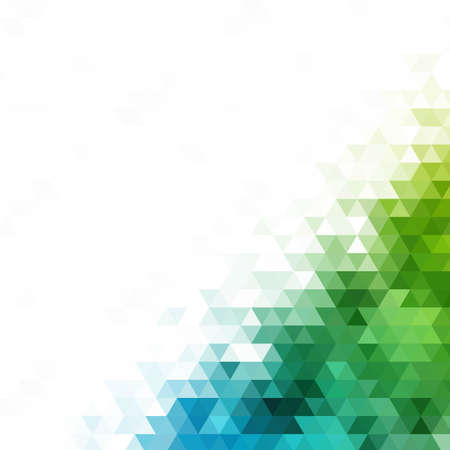 Light Blue, Green vector abstract textured polygonal background. Blurry triangle design. Pattern can be used for background.のイラスト素材
