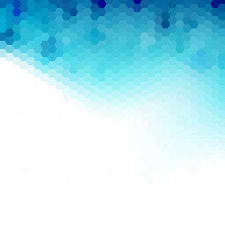 Vector abstract geometric background. Brochure template design. Blue hexagon shapeのイラスト素材