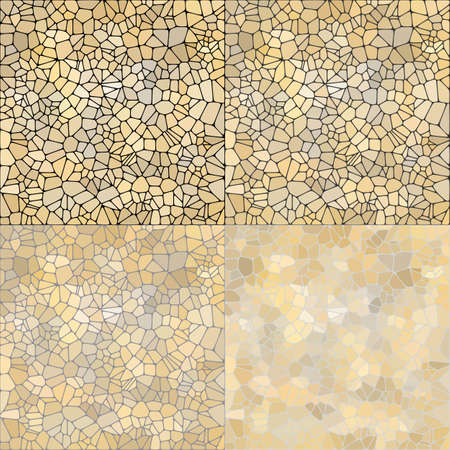 Set with abstract geometric pattern, vector illustration.のイラスト素材