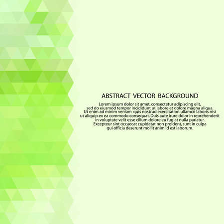 triangular green background. polygonal styleのイラスト素材