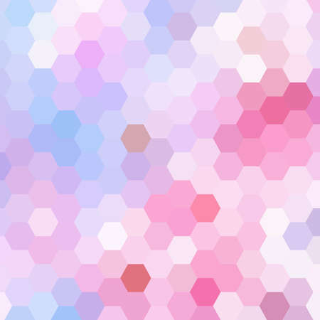 Light Purple vector template in hexagonal style. Illustration with set of colorful hexagons. New template for your brand book.のイラスト素材