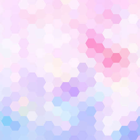 Light Purple vector template in hexagonal style. Illustration with set of colorful hexagons. New template for your brand book.のイラスト素材