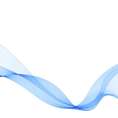Abstract vector wave. Blue colorful background. Curved linesのイラスト素材