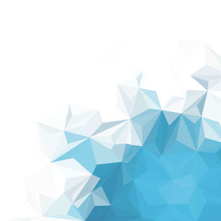 Blue hexagon background. Abstract illustration. Vector graphics.のイラスト素材