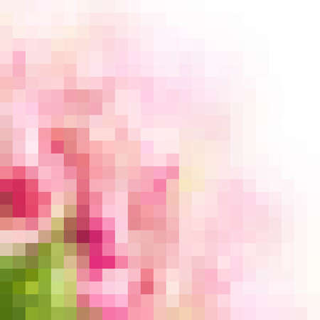 pixel background. abstract vector illustrationのイラスト素材
