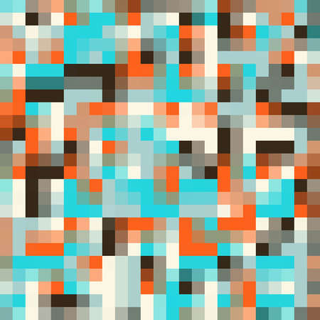 Colorful Geometric Mosaic Square Background Vector illustration