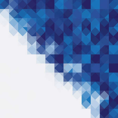 square mosaic vector background corner designのイラスト素材