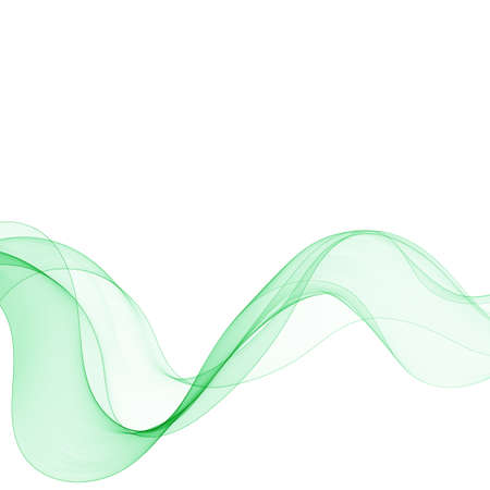 Illustration pour Abstract vector colorful background. Design element - wave of green - image libre de droit