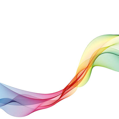 colorful abstract wave. yellow and green lines. backgroundのイラスト素材