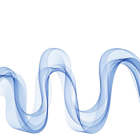 blue wave abstraction. Brochure Templateのイラスト素材