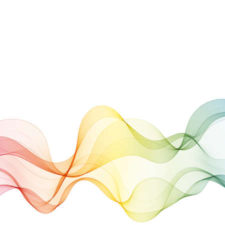 Abstract colorful background. The design element is a colored wave. Template for advertising,...