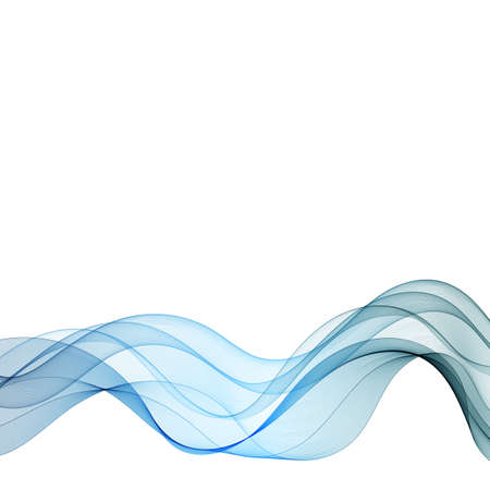blue wave abstraction. Brochure Template