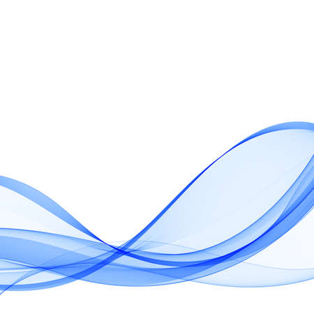 blue wave abstraction. Brochure Templateのイラスト素材