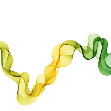 Abstract multicolored waves on white backgroundのイラスト素材