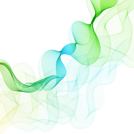 Abstract wave pattern. Colored wave. Design elementのイラスト素材