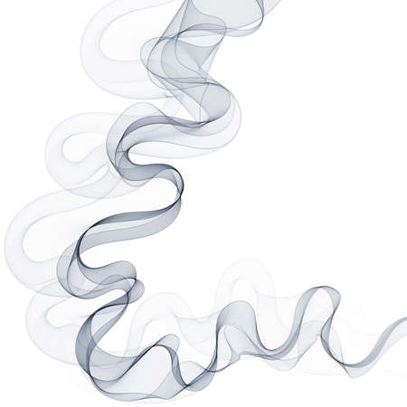 Gray wave. Abstract background Vector illustrationのイラスト素材