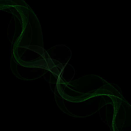 Abstract background design with green lines banner designのイラスト素材