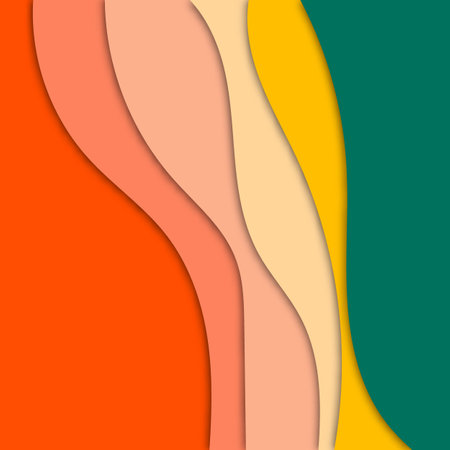 Colorful fluid dimension background dynamic wavy texture compositionのイラスト素材