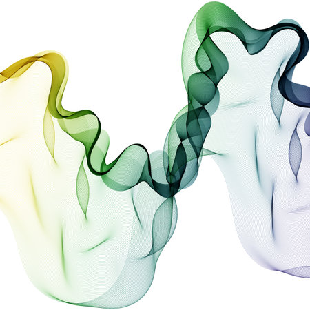 Abstract colorful wave pattern. vector design element. colorful waves. Layout for advertising. presentation template.のイラスト素材