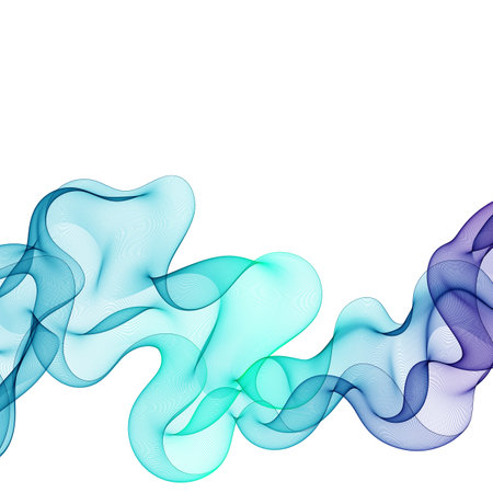 wave patterns. Blue wave presentation templateのイラスト素材