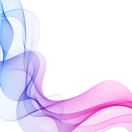 abstract vector wave of red color.のイラスト素材