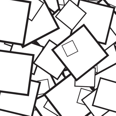 Background of realistic vector photo frames. Template retro photo design, Vector illustrationのイラスト素材