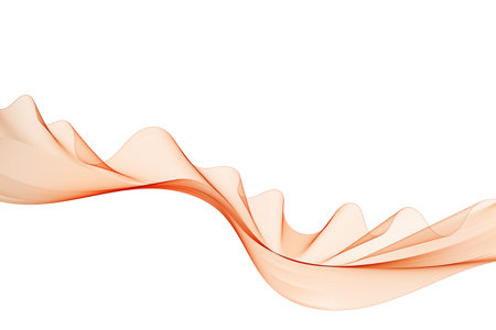 Red abstract wave. Decor element, Template for advertising and presentation.のイラスト素材