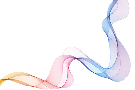 Colorful abstract wave. Layout for presentation.のイラスト素材