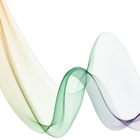 Abstract colorful wave pattern. Vector design element. Colorful wave.