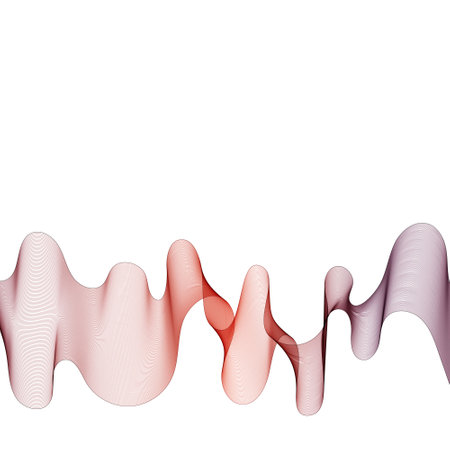 Abstract color wave. Vector graphics.