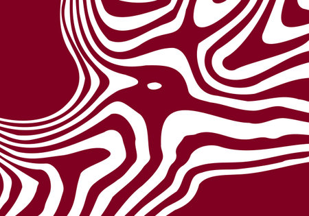 Elegant geometric abstraction with distorted stripes for a modern presentation background.のイラスト素材