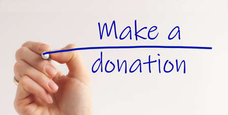 Make a Donation Charity Donate Contribute Give Concept.の写真素材
