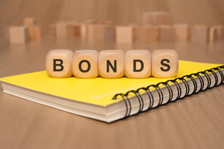 Bonds and Investment Strategy Notepad for Effective Financial Planning and Management Guideの写真素材