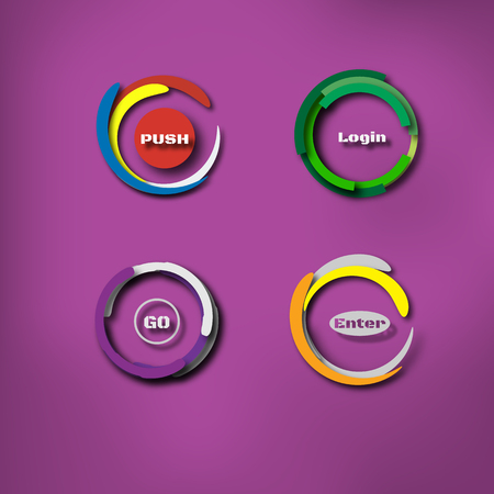 Vector illustration of Abstract Technology background for computer graphic website internet and business. circle text box. Brochure. card.のイラスト素材