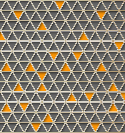 triangle 3d  pattern. Abstract vector background. Hi tech design.のイラスト素材