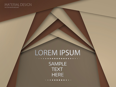 Colorful curtains drapes in material design style. Vector illustration. 
Invitation card template. 4:3のイラスト素材