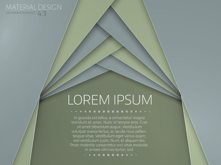 Colorful curtains drapes in material design style. Vector illustration. 
Invitation card template. 4:3のイラスト素材