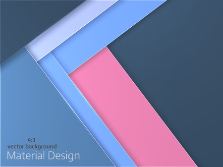 Abstract vector background.  Overlapping paper. Material Design style.  Vector design.   4:3のイラスト素材